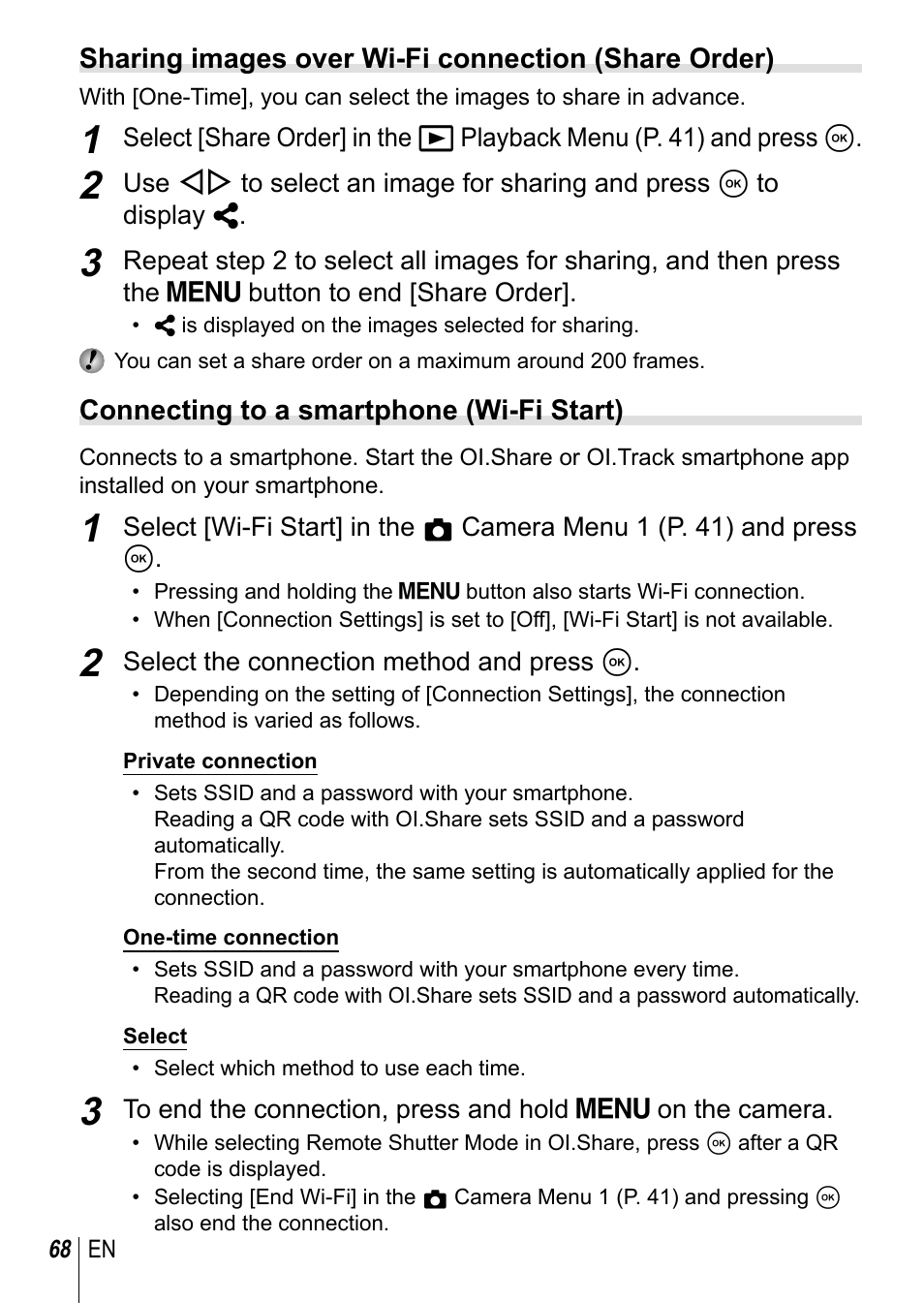 Olympus TG3 User Manual | Page 68 / 118