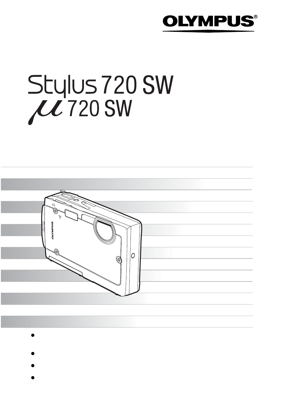 Olympus 720 SW User Manual | 83 pages