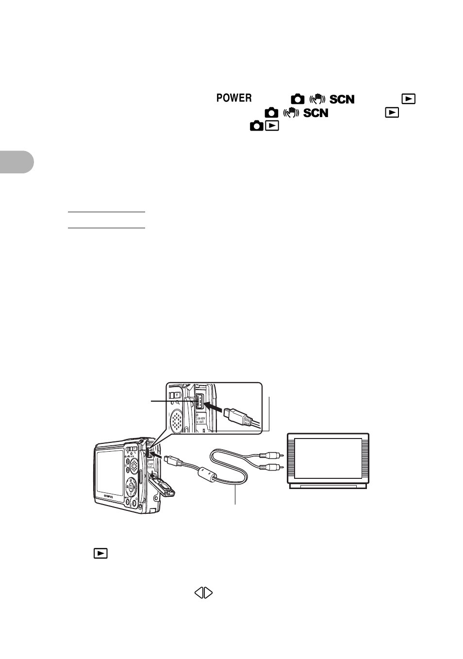 Playing back pictures on a tv | Olympus 720 SW User Manual | Page 36 / 83