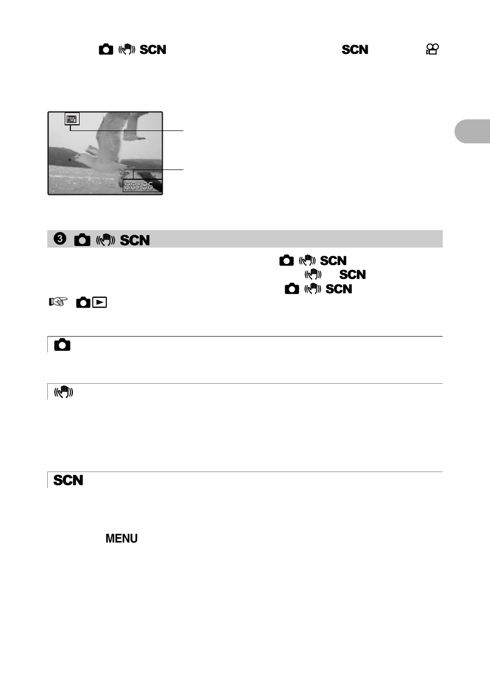 Switching the shooting mode, Shooting still pictures | Olympus 720 SW User Manual | Page 9 / 83