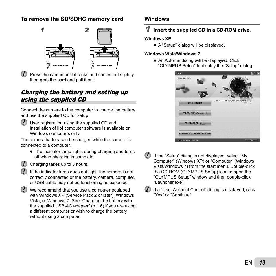 13 en | Olympus VG-150 User Manual | Page 13 / 74