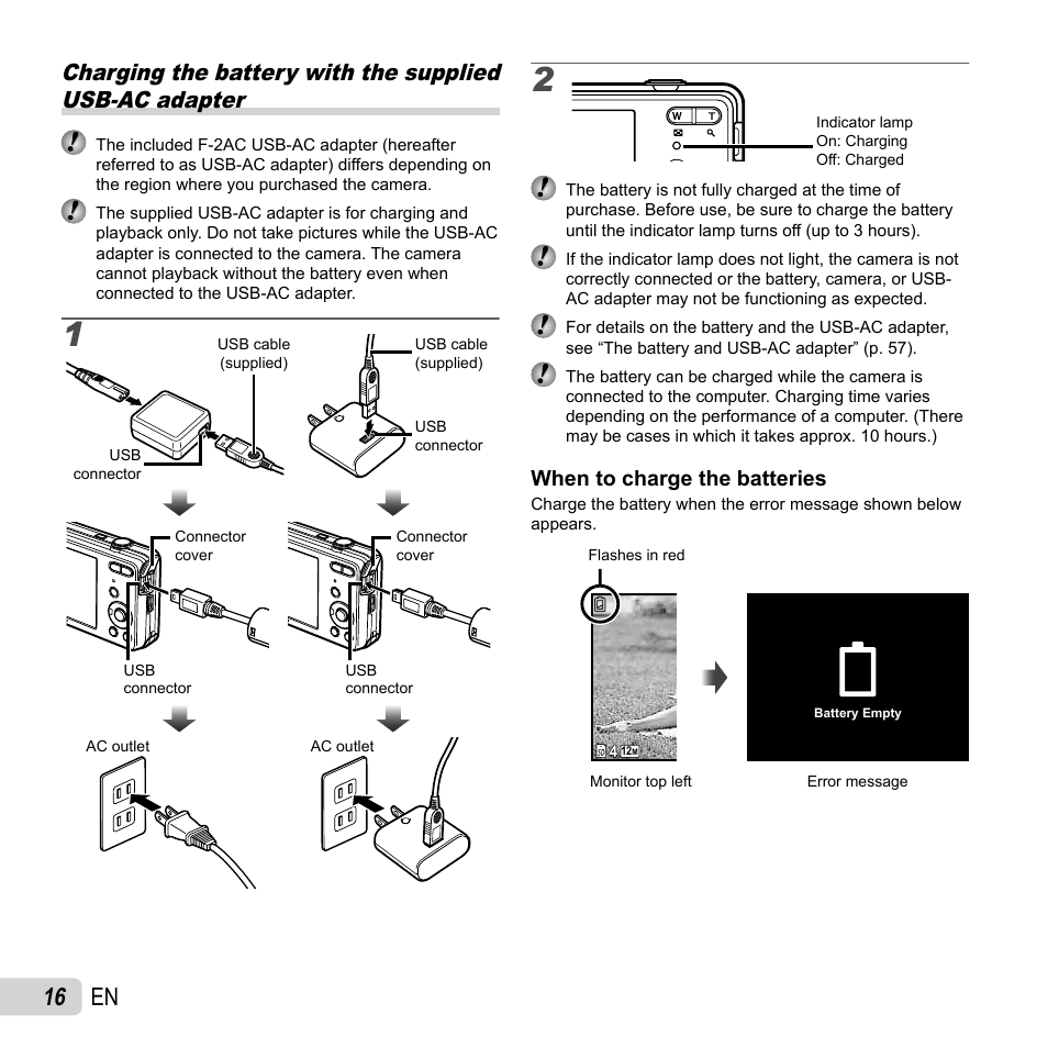 16 en | Olympus VG-150 User Manual | Page 16 / 74