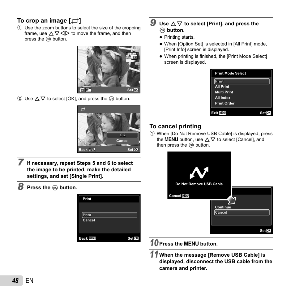 48 en | Olympus VG-150 User Manual | Page 48 / 74