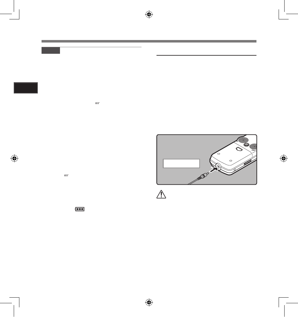 Using the ac adapter, Inserting batteries | Olympus LS-5 User Manual | Page 12 / 88
