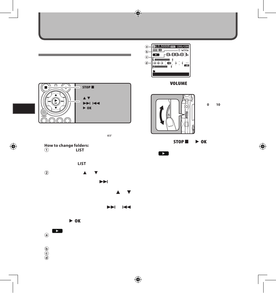 Playback, About playback | Olympus LS-5 User Manual | Page 32 / 88
