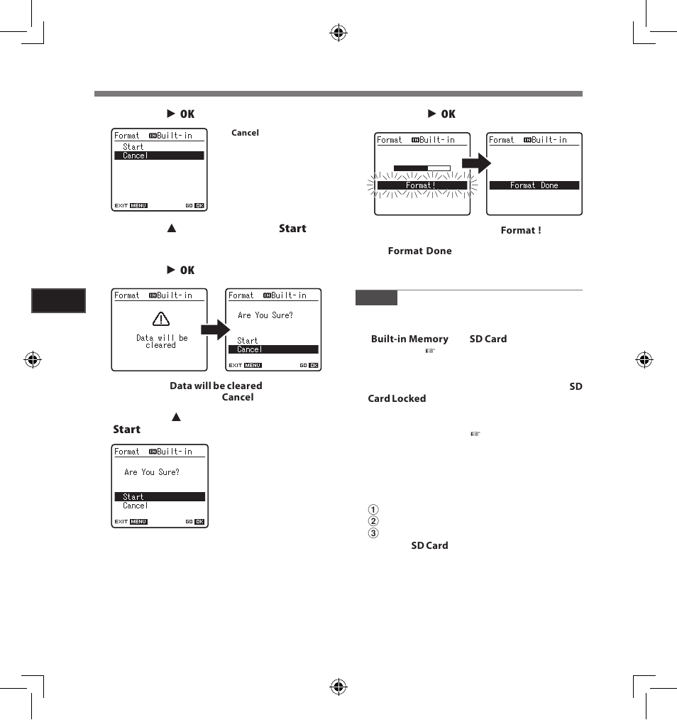 Menu setting method | Olympus LS-5 User Manual | Page 52 / 88