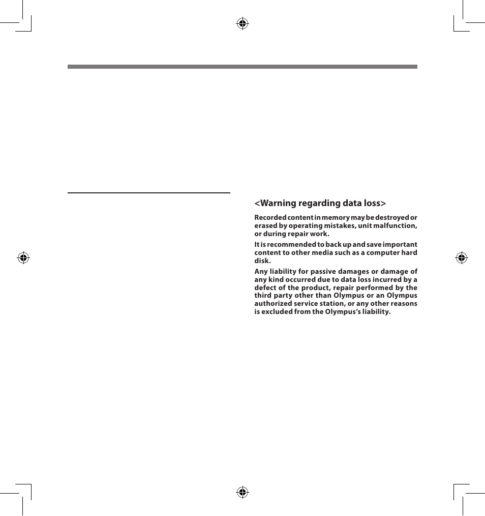 Safe and proper usage, General precautions | Olympus LS-5 User Manual | Page 6 / 88
