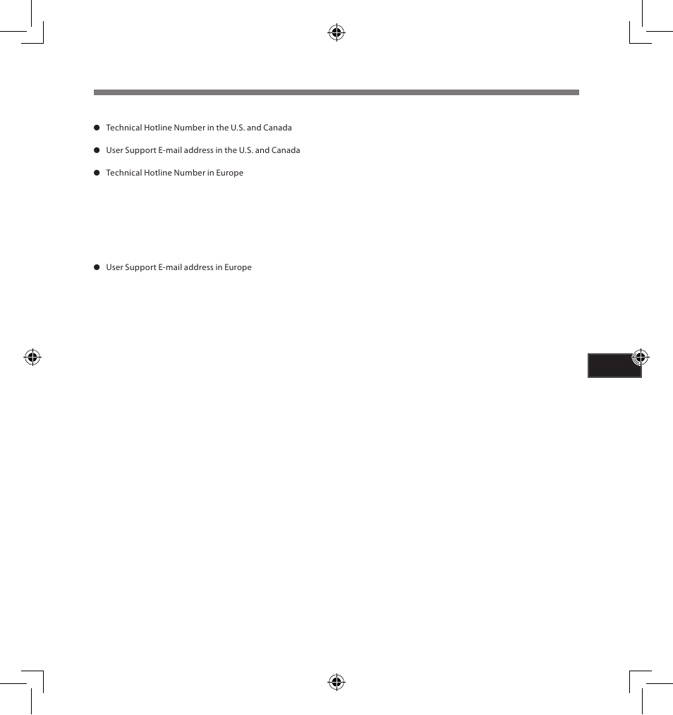 Technical assistance and support | Olympus LS-5 User Manual | Page 81 / 88