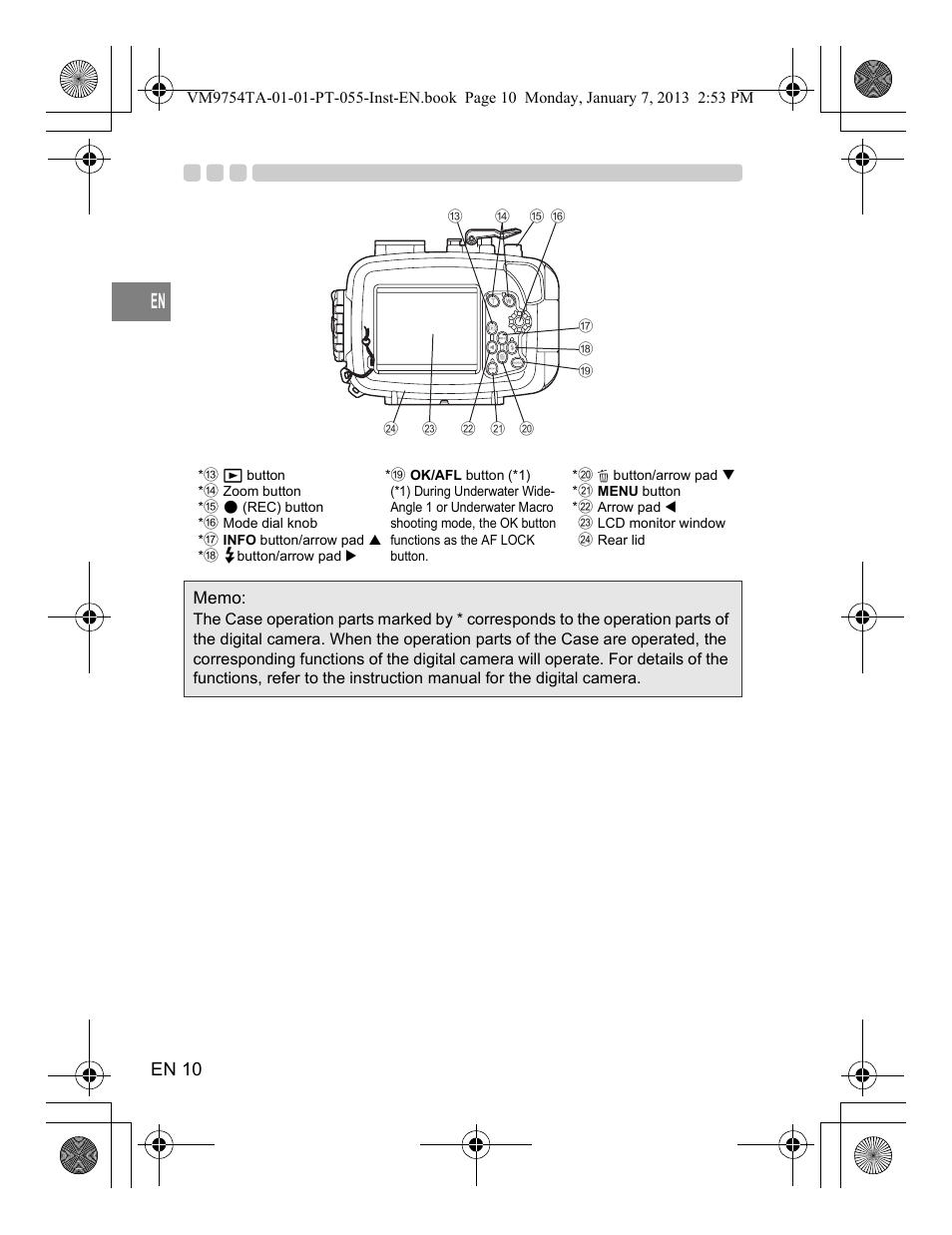 En 10 | Olympus PT055 User Manual | Page 10 / 29