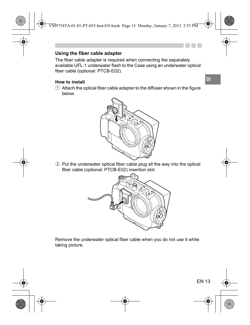 Olympus PT055 User Manual | Page 13 / 29