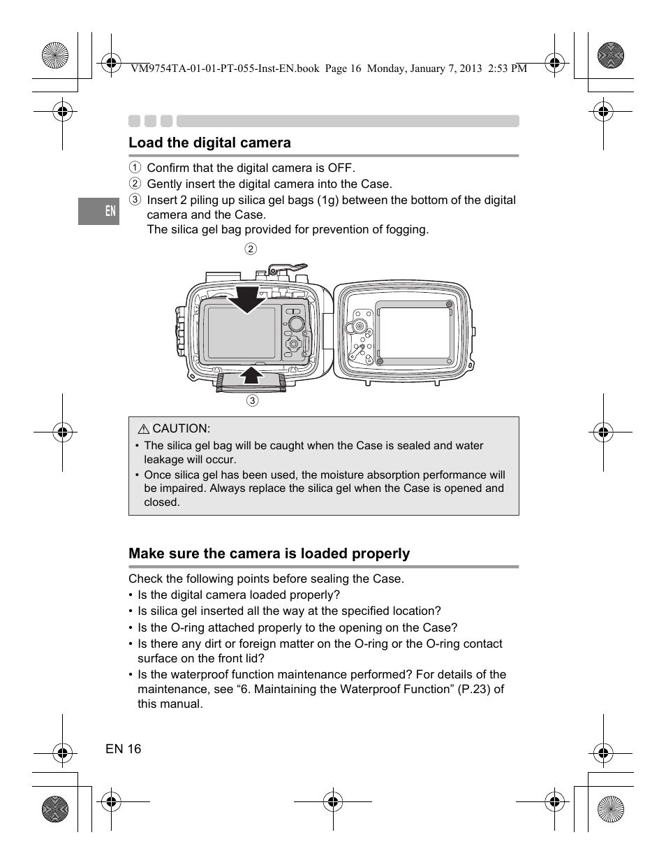 Olympus PT055 User Manual | Page 16 / 29
