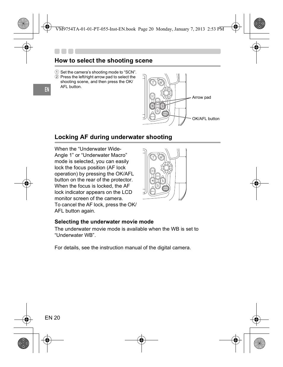 Olympus PT055 User Manual | Page 20 / 29