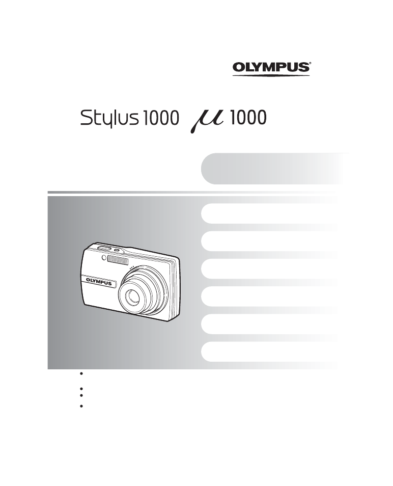 Olympus µ 1000 User Manual | 80 pages