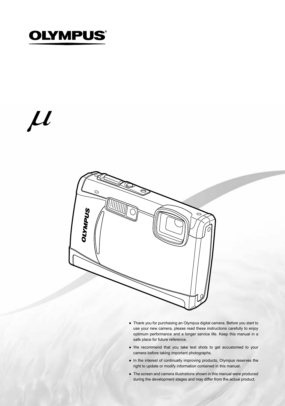 Olympus µ TOUGH-6000 User Manual | 78 pages
