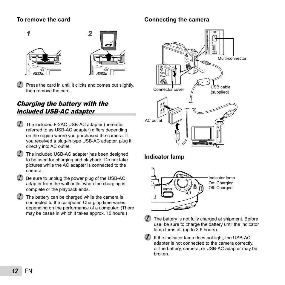 12 en | Olympus SZ-14 User Manual | Page 12 / 80