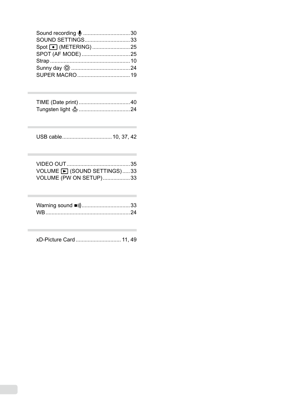 Olympus µ 1040 User Manual | Page 62 / 63