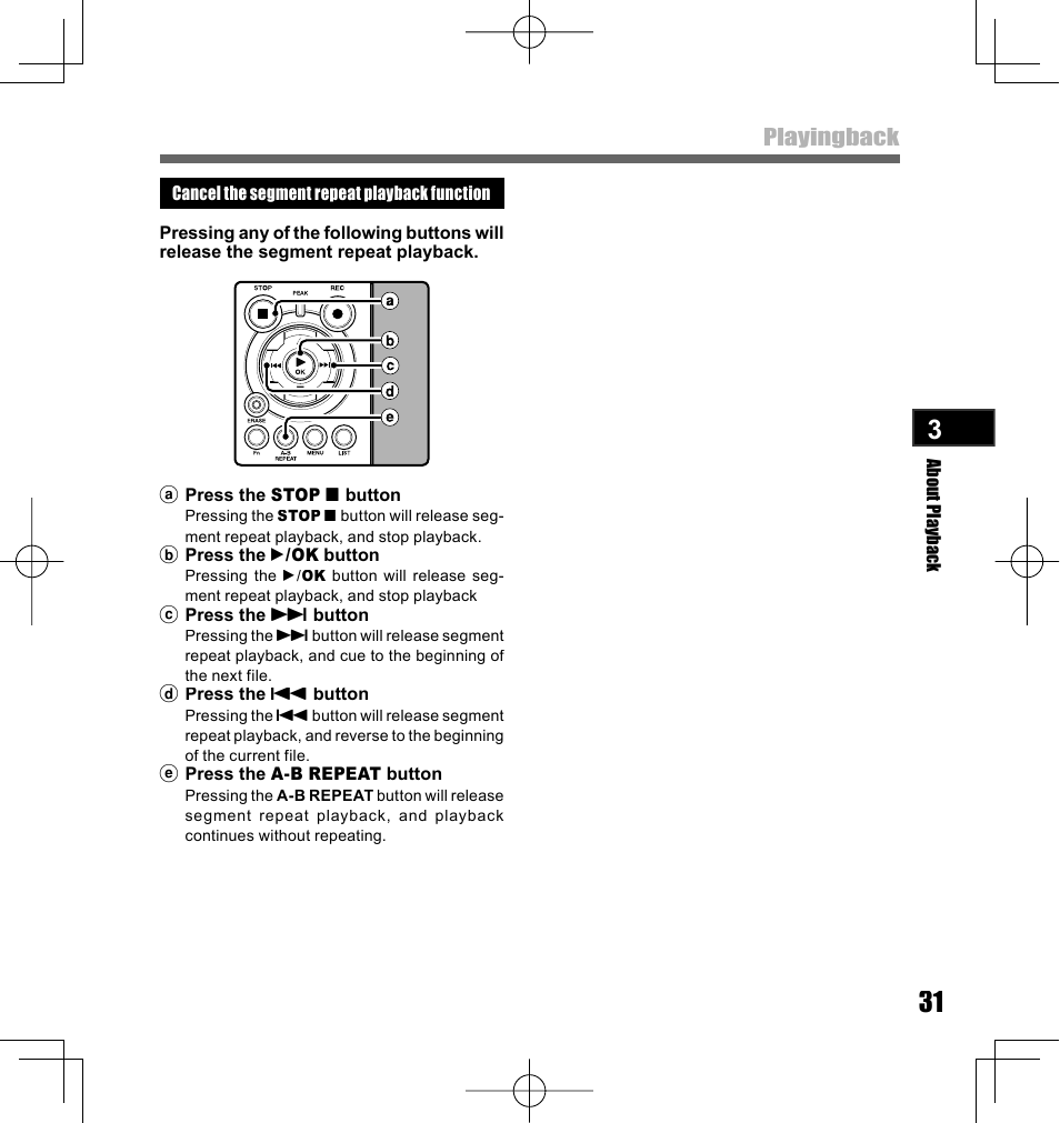 Playingback | Olympus LS-10 User Manual | Page 31 / 70