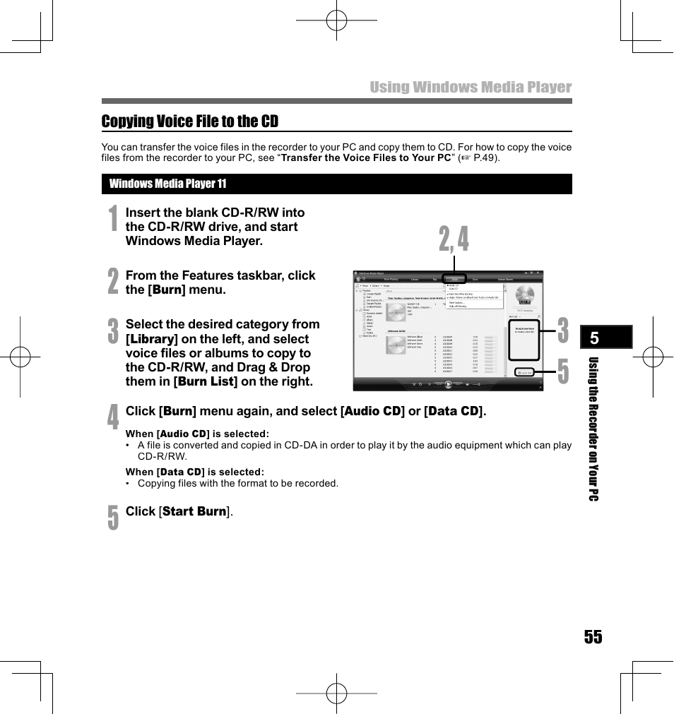 Olympus LS-10 User Manual | Page 55 / 70