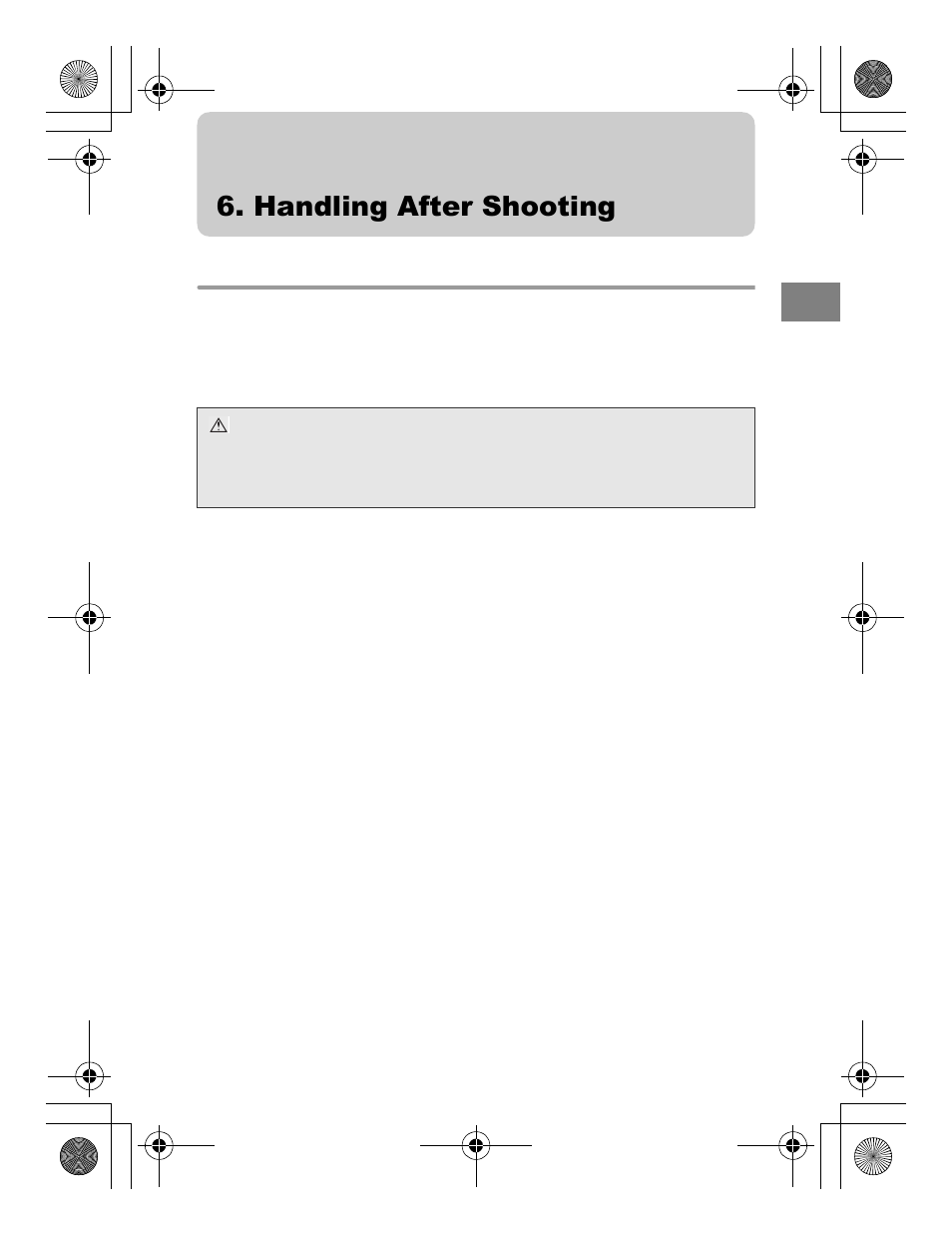 Handling after shooting | Olympus PT-054 User Manual | Page 23 / 31