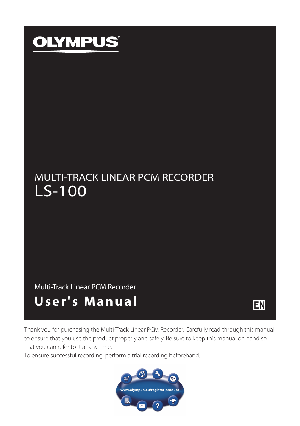 Olympus LS-100 User Manual | 137 pages