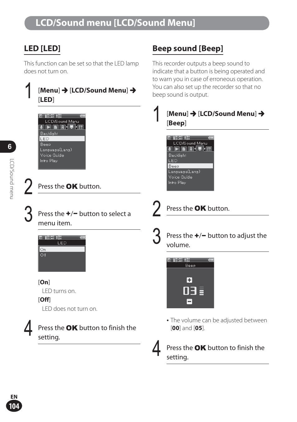 Olympus LS-100 User Manual | Page 104 / 137