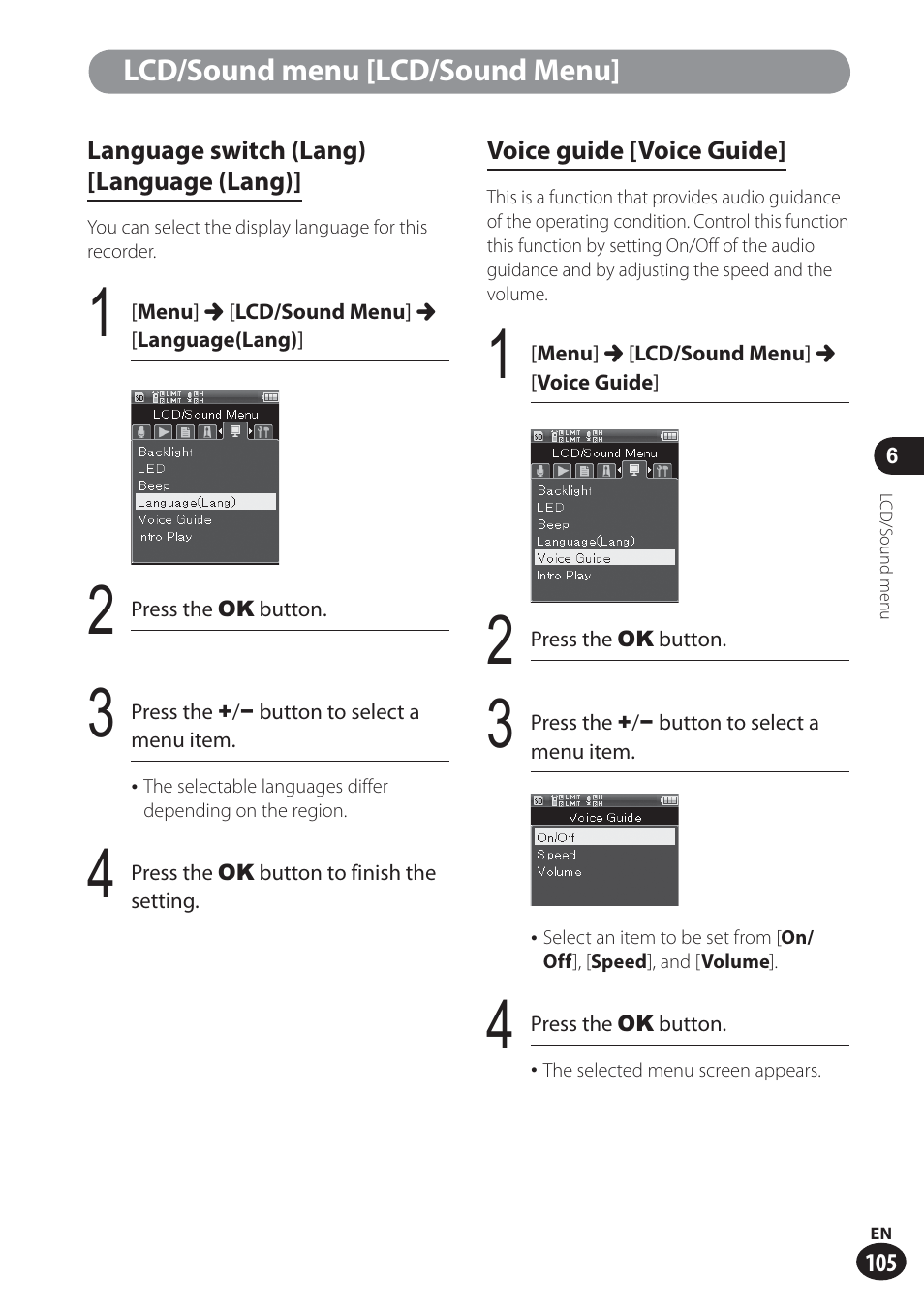 Olympus LS-100 User Manual | Page 105 / 137