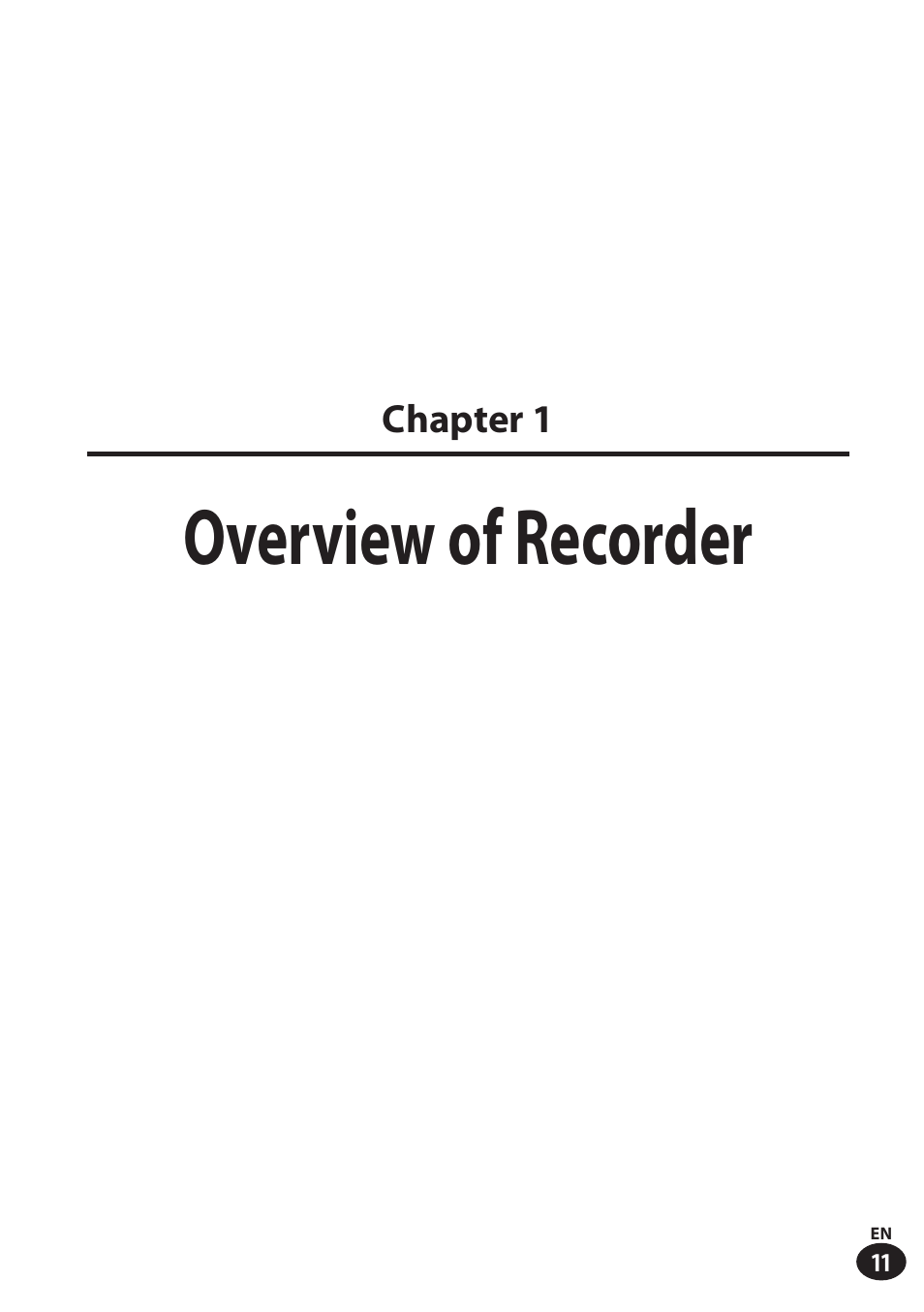 Overview of recorder | Olympus LS-100 User Manual | Page 11 / 137