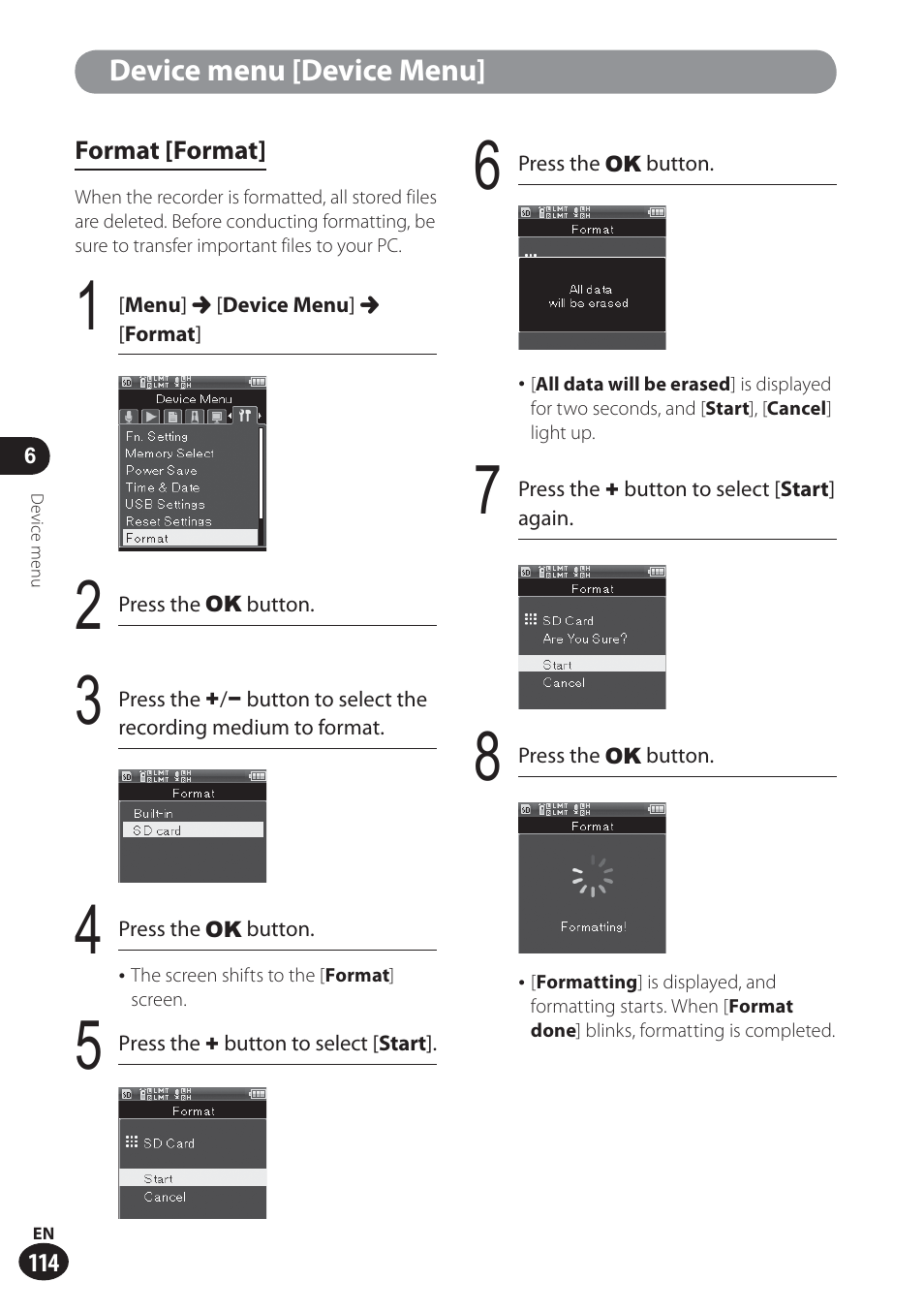 Olympus LS-100 User Manual | Page 114 / 137