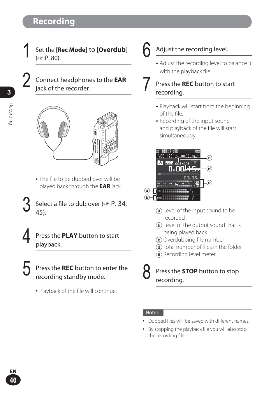 Olympus LS-100 User Manual | Page 40 / 137