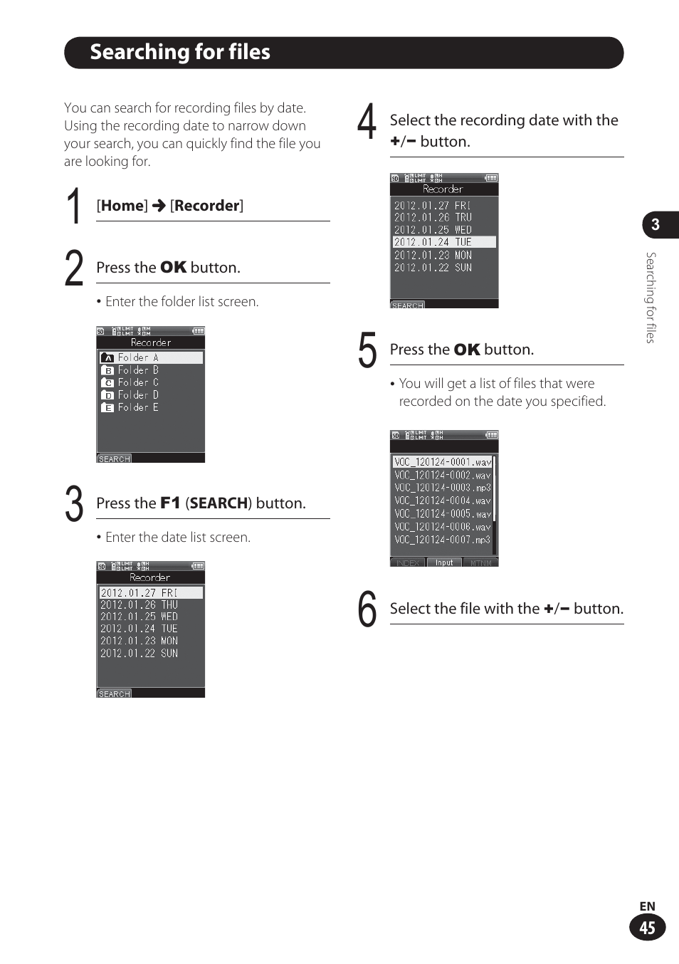 Olympus LS-100 User Manual | Page 45 / 137