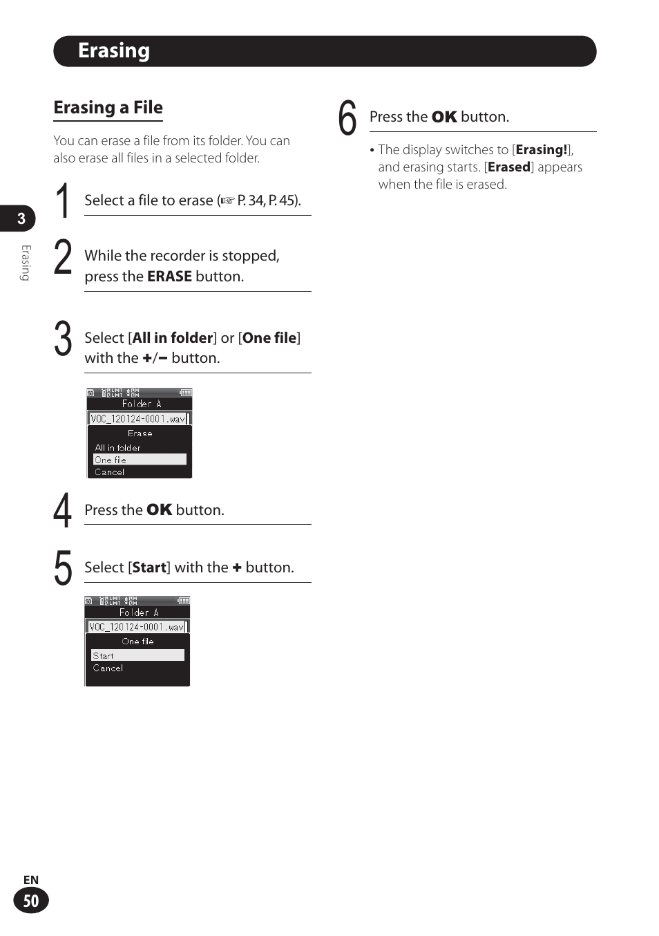 Olympus LS-100 User Manual | Page 50 / 137