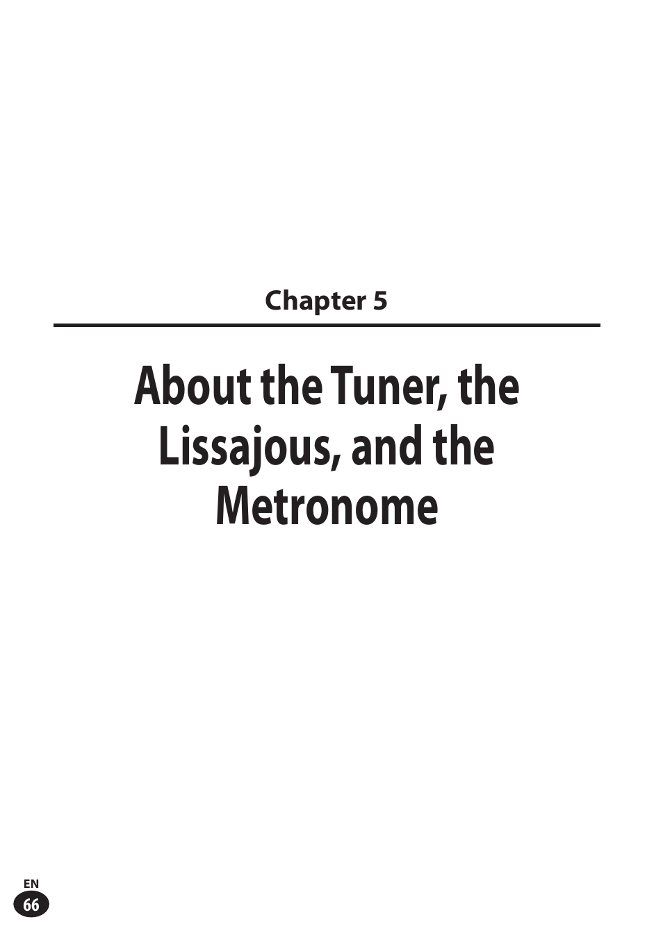 About the tuner, the lissajous, and the metronome | Olympus LS-100 User Manual | Page 66 / 137