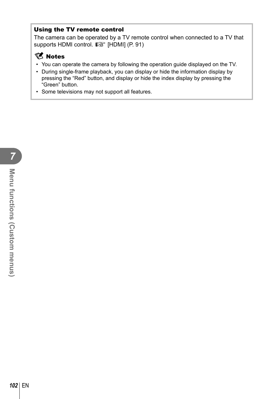 Olympus EM10 User Manual | Page 102 / 161