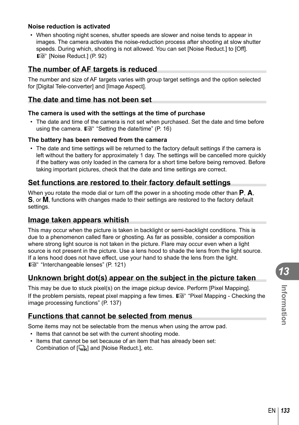 Olympus EM10 User Manual | Page 133 / 161