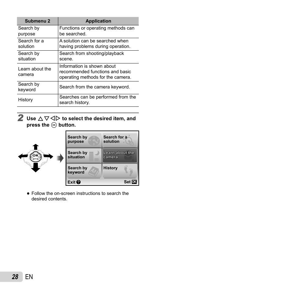 28 en | Olympus TG810 User Manual | Page 28 / 92