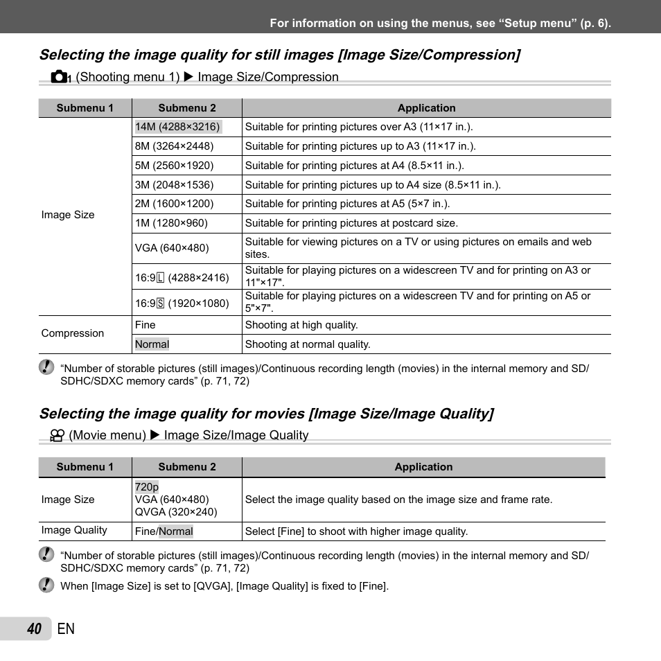 40 en | Olympus TG810 User Manual | Page 40 / 92