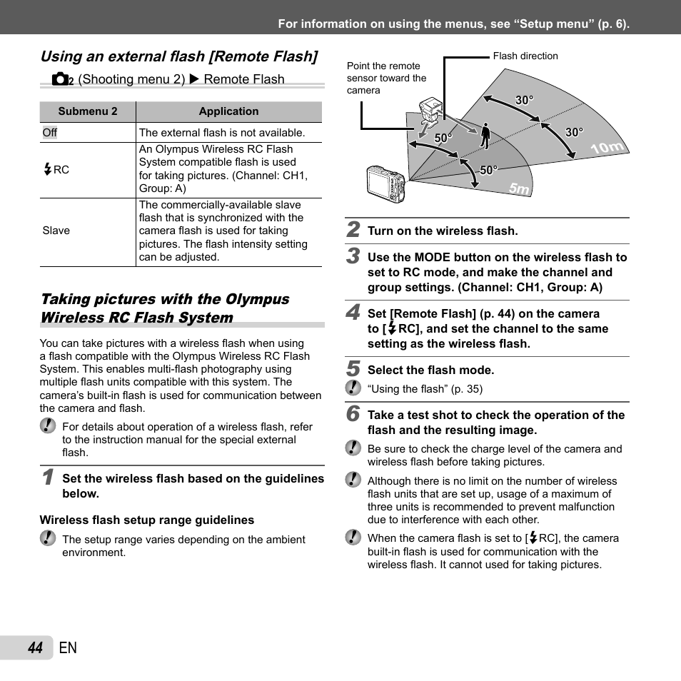 44 en | Olympus TG810 User Manual | Page 44 / 92