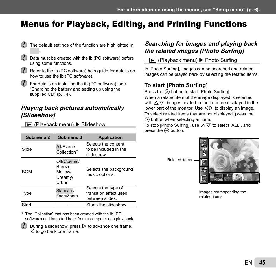 45 en | Olympus TG810 User Manual | Page 45 / 92