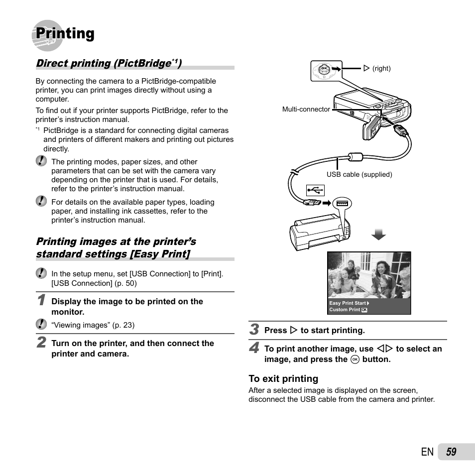 Printing, 59 en | Olympus TG810 User Manual | Page 59 / 92