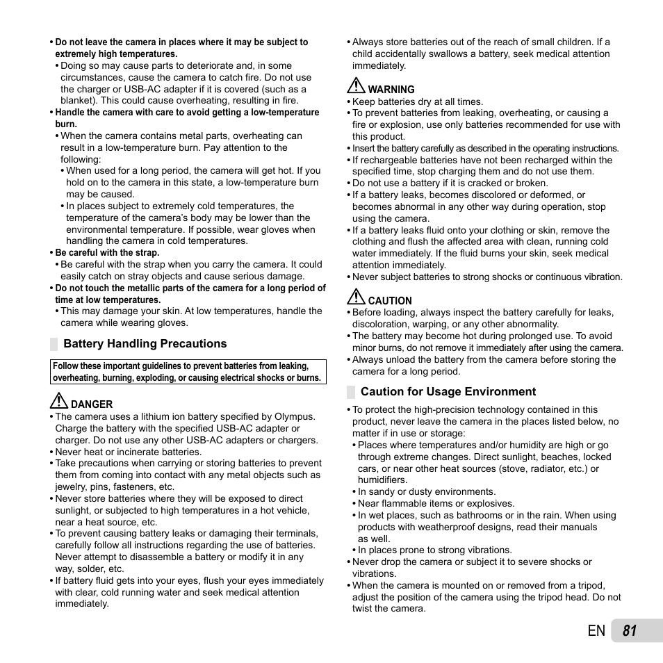 81 en | Olympus TG810 User Manual | Page 81 / 92