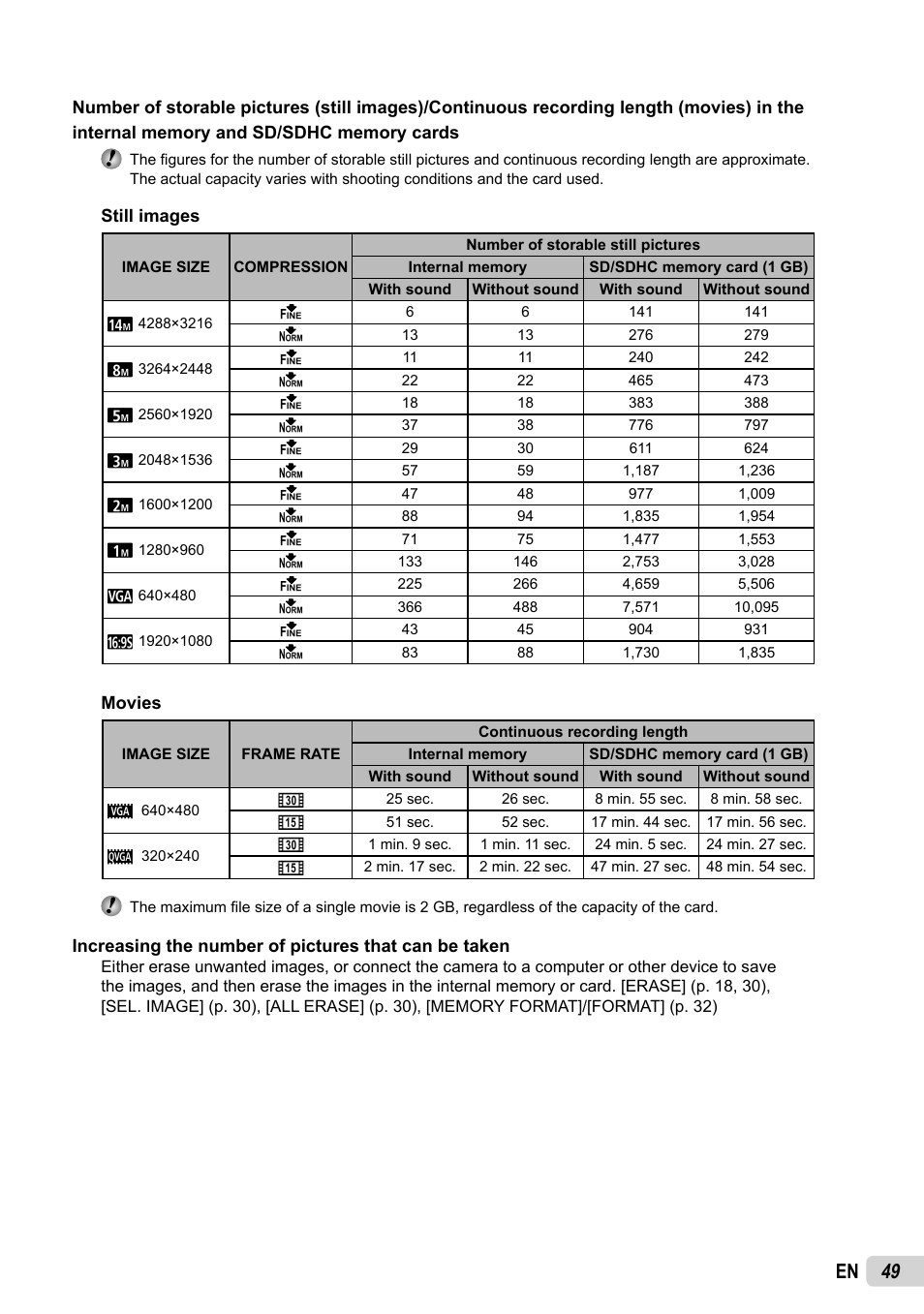 49 en | Olympus FE-5035 User Manual | Page 49 / 60