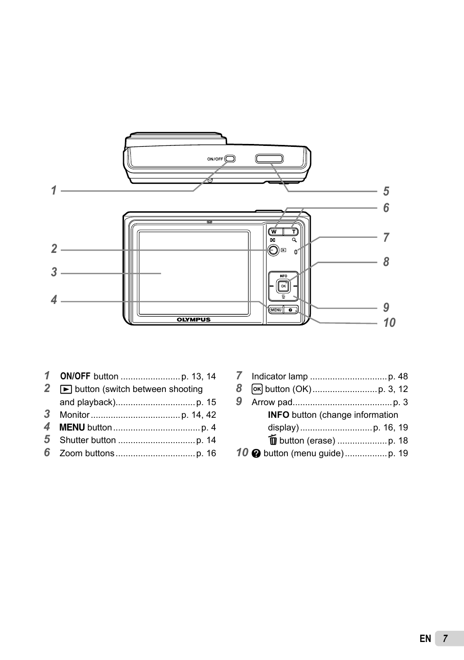 Olympus FE-5035 User Manual | Page 7 / 60