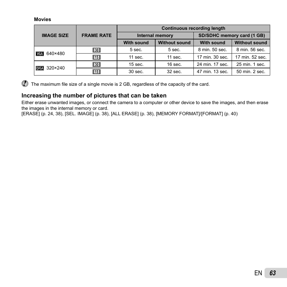 63 en | Olympus FE-5040 User Manual | Page 63 / 76