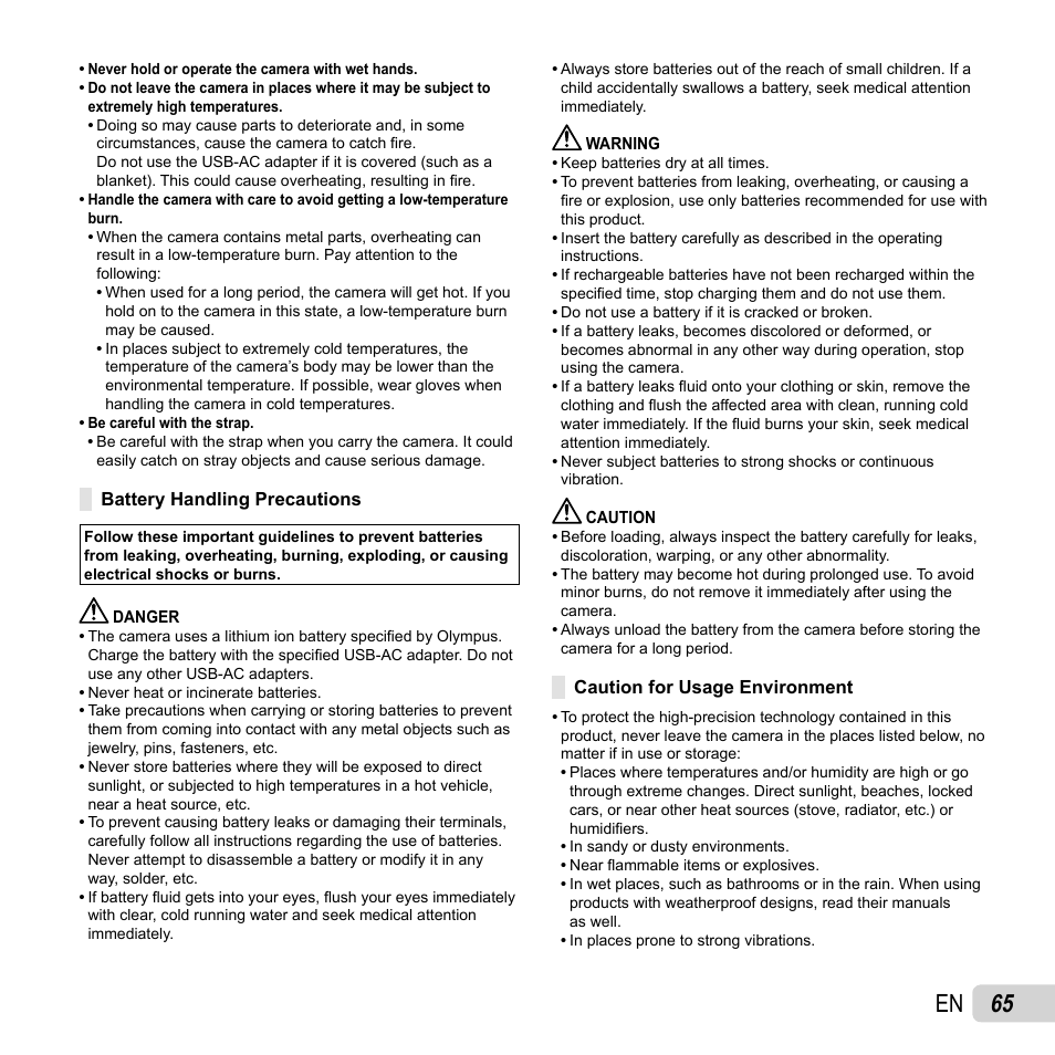 65 en | Olympus FE-5040 User Manual | Page 65 / 76