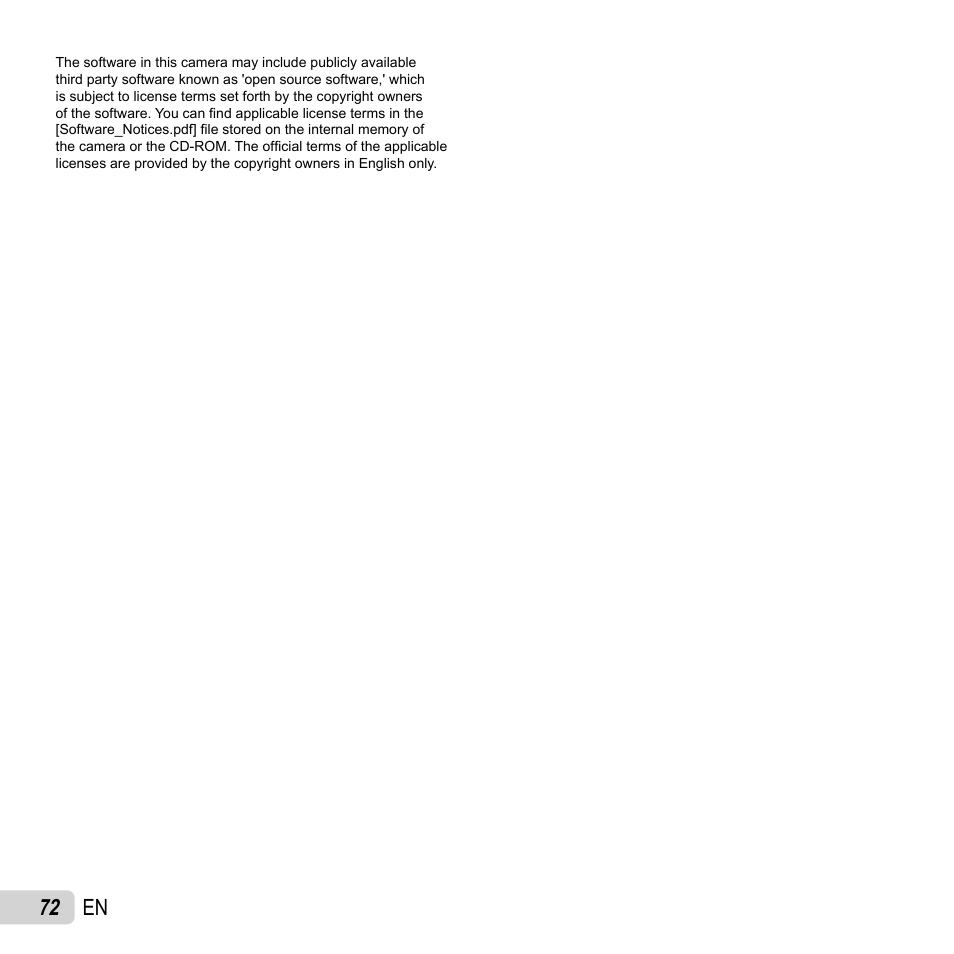 72 en | Olympus FE-5040 User Manual | Page 72 / 76