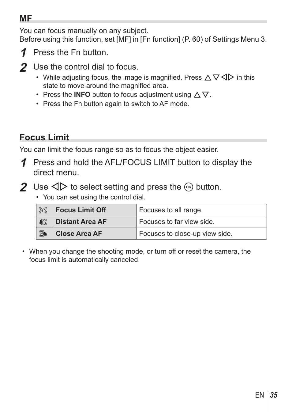 Olympus SP100EE User Manual | Page 35 / 109