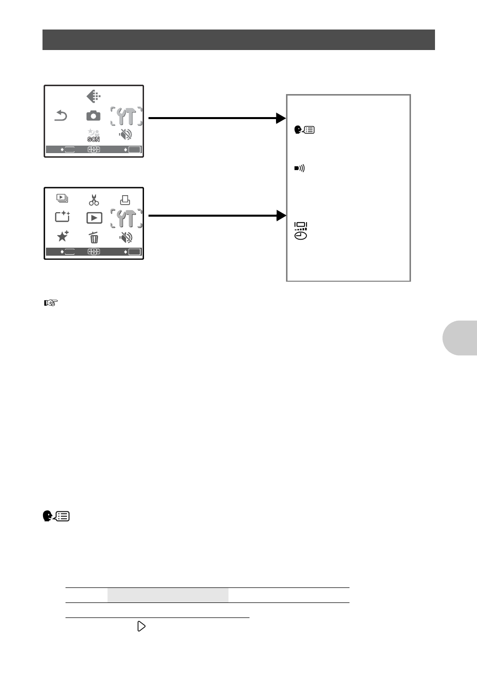 Setup menus, Formatting the internal memory or card, Selecting a display language | Setting the startup screen and volume, Me nu opera tions, Backup, Pw on setup, Playback mode shooting mode | Olympus µ 830 User Manual | Page 33 / 80