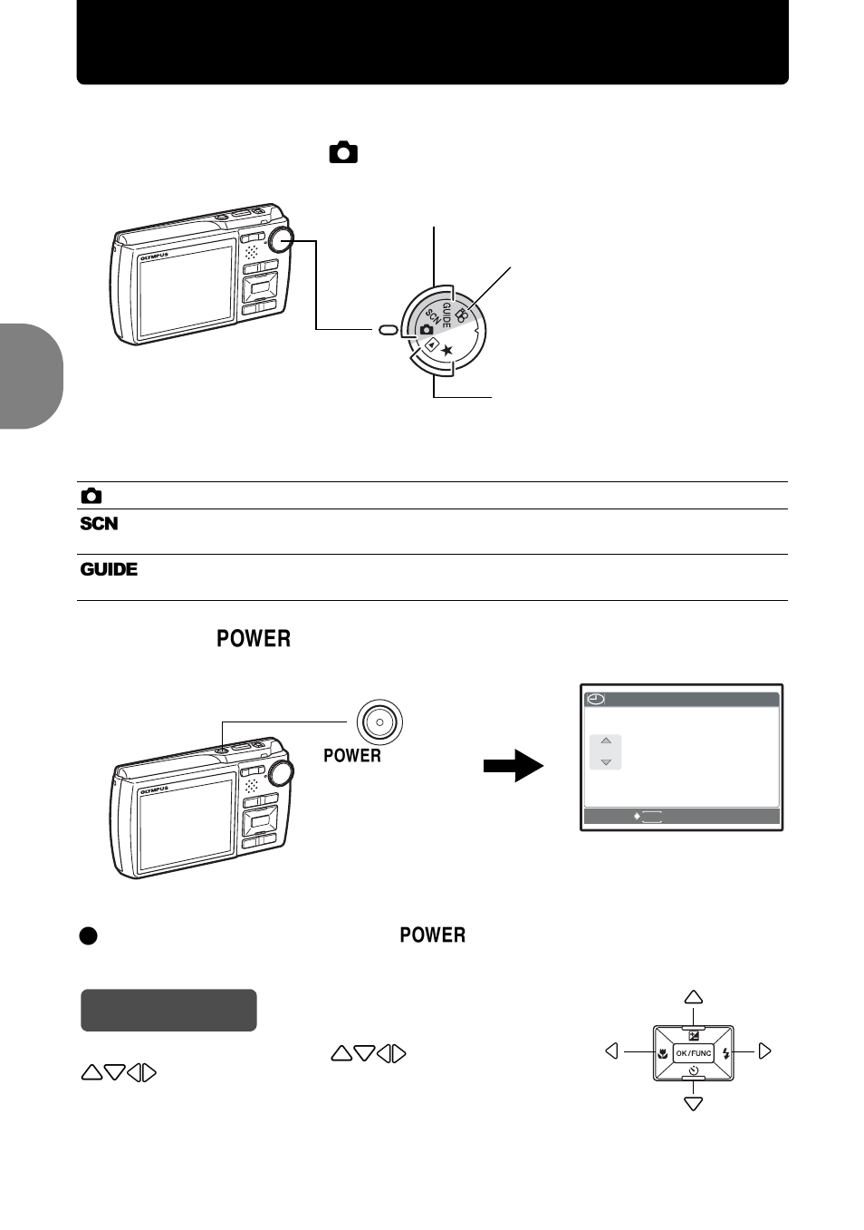 Turn the camera on, Hint, B. press the o button | Qu ic k s ta rt gu id e | Olympus µ 830 User Manual | Page 6 / 80