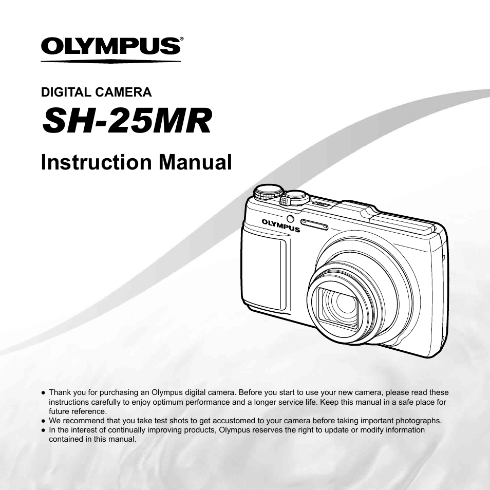 Olympus SH-25MR User Manual | 91 pages