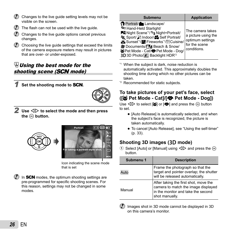 26 en | Olympus SH-25MR User Manual | Page 26 / 91